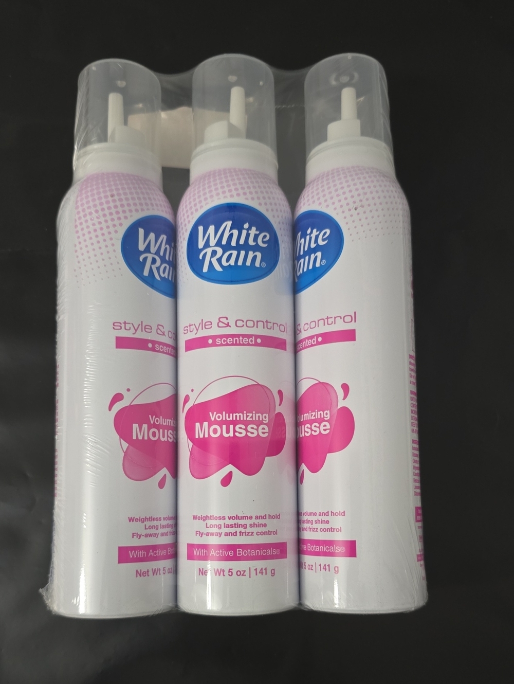 White Rain Volumizing Mousse  (3-Pack) Style & Control